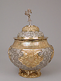 Bratina with cover, Elkington &amp; Co. (British, Birmingham, 1829–1963), Silver on base metal, British, Birmingham, after Russian original