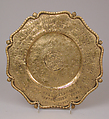 Plate, Silver on base metal, British, after Russian original