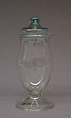 Goblet with cover, Glass, European