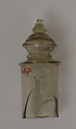 Bottle with stopper, Glass, Italian, possibly Venice (Murano)