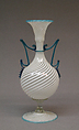Vase with filigree decoration, Glass, Italian, Venice (Murano)