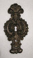 Escutcheon of lock, Iron, German