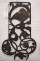Box-top plate of rim lock, Iron, German