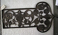Box-top plate of rim lock, Iron, German