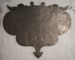 Inside lock plate, Iron, German, Augsburg