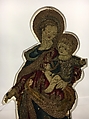 Virgin and Child, Linen, silk, wool and metal thread, possibly German