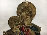 Virgin and Child, Linen, silk, wool and metal thread, possibly German