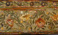 Box, Straw, cardboard, silk, paper lining, probably French