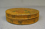 Box, Straw on wood, straw lining, French