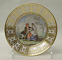 Saucer (part of a service), Royal Porcelain Manufactory, Naples (Ferdinand IV period, ca. 1771–ca. 1807), Soft-paste porcelain, Italian, Naples