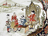 Small platter, Tin-glazed earthenware, Dutch, Delft