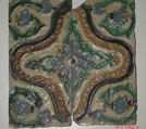 Tiles (2), Tin-glazed earthenware, Spanish, Seville