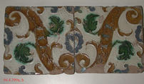 Tiles (2), Tin-glazed earthenware, Spanish, Seville
