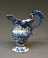 Ewer, Tin-glazed earthenware, Dutch, Delft
