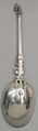 Spoon and fork combination, Silver, Dutch, Amsterdam