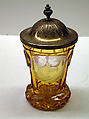 Goblet with cover, Glass, Bohemian