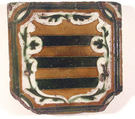 Wall tile, Tin-glazed and luster-painted earthenware, Spanish, Andalusia