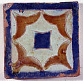 Pavement tiles, Tin-glazed earthenware, Spanish, Seville