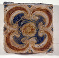Pavement tiles, .20Tin-glazed earthenware, Spanish, Seville