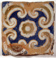 Pavement tiles, Tin-glazed earthenware, Spanish, Seville