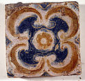 Pavement tiles, Tin-glazed earthenware, Spanish, Seville