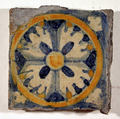 Pavement tile, Tin-glazed earthenware, Spanish, Seville