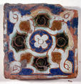 Pavement tile, Tin-glazed earthenware, Spanish, Seville