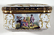 The Tea Party, lid and bottom based on prints by Robert Hancock (British, Burslem 1730–1817 Bristol), Enameled copper, British, South Staffordshire