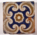 Pavement tiles, Tin-glazed earthenware, Spanish, Seville