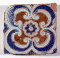 Pavement tiles, Tin-glazed earthenware, Spanish, Seville