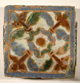 Pavement tiles, Tin-glazed earthenware, Spanish, Seville