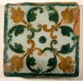 Pavement tiles, Tin-glazed earthenware, Spanish, Seville