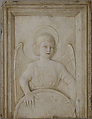Angel Holding a Shield, Antonio Rizzo (Italian, Verona before 1440–1499 or later), Marble, Italian, Venice