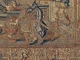 Story of Abraham: The Meeting of Abraham and Melchizedek, Pieter Coecke van Aelst (Netherlandish, Aelst 1502–1550 Brussels), Wool, silk and gilt metallic thread, Netherlandish, Brussels