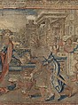 Story of Abraham: The Meeting of Abraham and Melchizedek, Pieter Coecke van Aelst (Netherlandish, Aelst 1502–1550 Brussels), Wool, silk and gilt metallic thread, Netherlandish, Brussels