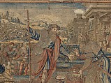 Story of Abraham: The Meeting of Abraham and Melchizedek, Pieter Coecke van Aelst (Netherlandish, Aelst 1502–1550 Brussels), Wool, silk and gilt metallic thread, Netherlandish, Brussels