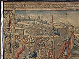 Story of Abraham: The Meeting of Abraham and Melchizedek, Pieter Coecke van Aelst (Netherlandish, Aelst 1502–1550 Brussels), Wool, silk and gilt metallic thread, Netherlandish, Brussels