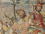 Seven Deadly Sins: Pride tapestry, Designed by Pieter Coecke van Aelst (Netherlandish, Aelst 1502–1550 Brussels), Wool, silk, and gold and silver-metal-wrapped threads, Netherlandish, Brussels