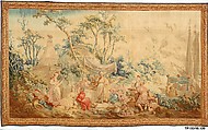 The Repast from the set of Russian Entertainments, Beauvais, Wool, silk (20-22 warps per inch, 7-9 per cm.), French, Beauvais