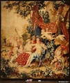 Venus and Adonis from a set of Mythological Subjects after Raphael, Designed after drawing previously attributed to Raphael (Raffaello Sanzio or Santi) (Italian, Urbino 1483–1520 Rome), Wool, silk, silver thread (21-24 warps per inch, 8 per cm.), French, Paris
