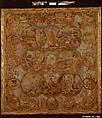 Hanging, Wool, silk, metal thread on canvas, German, Nuremberg