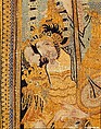 The Abduction of Helen from a set of The Story of Troy, Probably based on a woodcut by Bernard Salomon (French, ca. 1508–ca. 1561), Cotton, embroidered with silk and gilt-paper-wrapped thread, pigment, Chinese, Macao