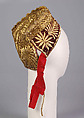 Hat, Cotton, metal, linen, paper, Russian