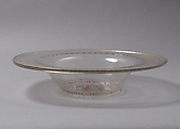 Bowl, Glass, enameled, Italian, Venice (Murano)