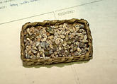 Tray with shells, Wicker, seashells, Italian, Naples