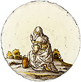 Saint Mary Magdalene, Colorless glass, silver stain, and vitreous paint, possibly Dutch