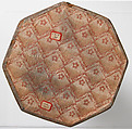 Case, Brown leather with gold tooled decoration, French