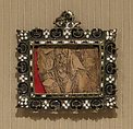 Pilgrim's badge, Champlevé enamel on brass, partially gilded, Spanish, probably Toledo
