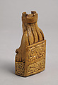 Chessman (King), Plaster, painted yellow, European
