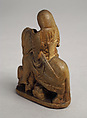 Chessman (Knight), Plaster, painted brown, European
